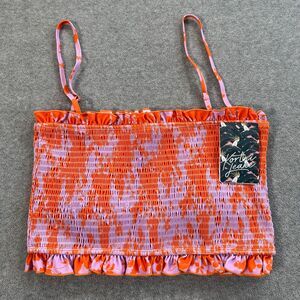Kortni Jeane Orange and Purple Bikini Top